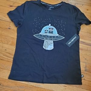 Karlagerfeld top size small  color black ⚫